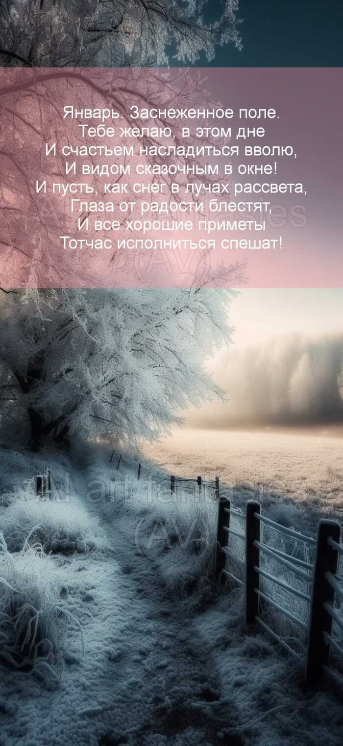 Январь: глаза от радости блестят!