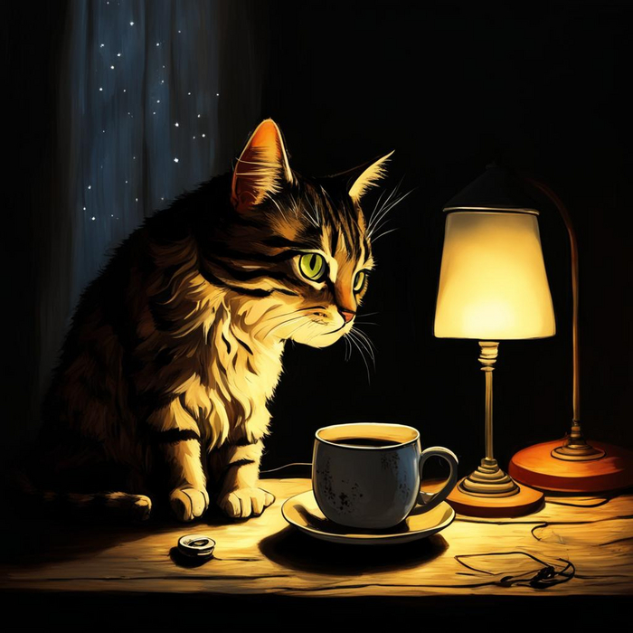 Cat's & Lamp.  Powershell       Powershell,  , , , 