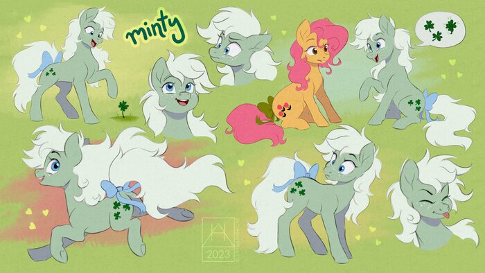 G1 Minty My Little Pony, , Ponyart, MLP G1, Twitter ()
