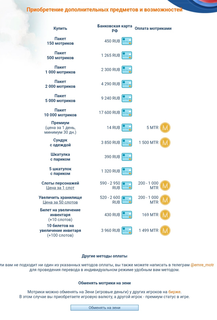 Парики, костюмки и слоты, всё.