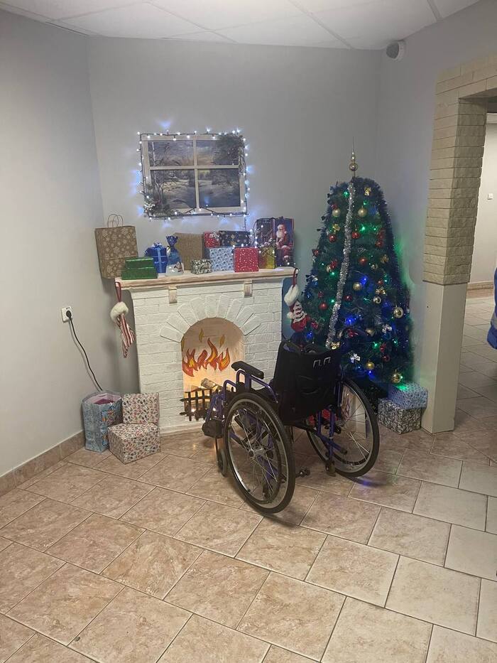 На входе в приемное отделение. Happy New Year, motherfucker!