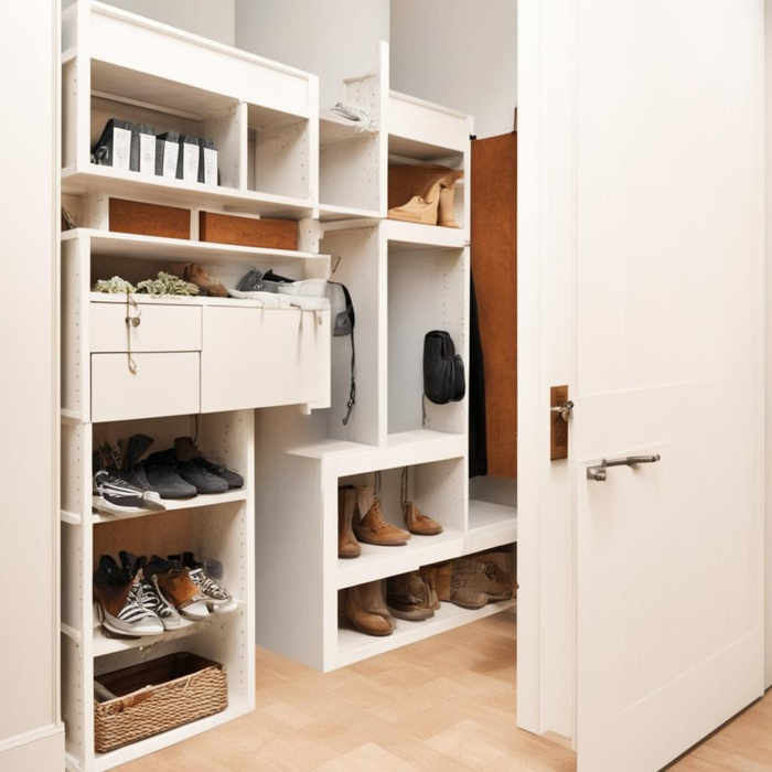 Гардеробная в белом цвете