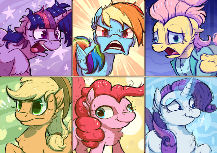  () My Little Pony, Pinkie Pie, Applejack, Twilight Sparkle, Rarity, Rainbow Dash, Fluttershy