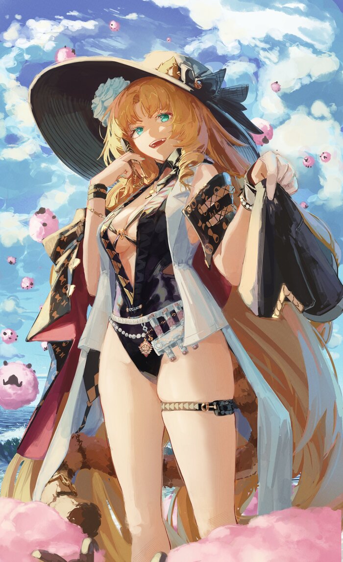 Swire Anime Art, , Swire the Elegant Wit, Arknights, , Animal Ears