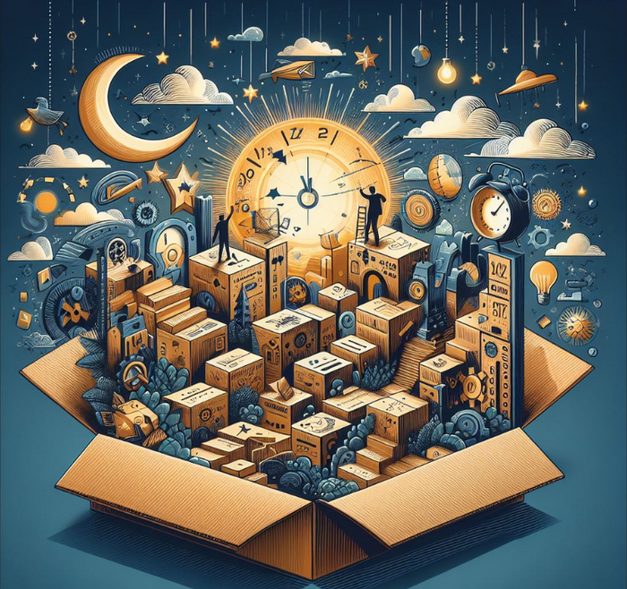 Короб с поделаками