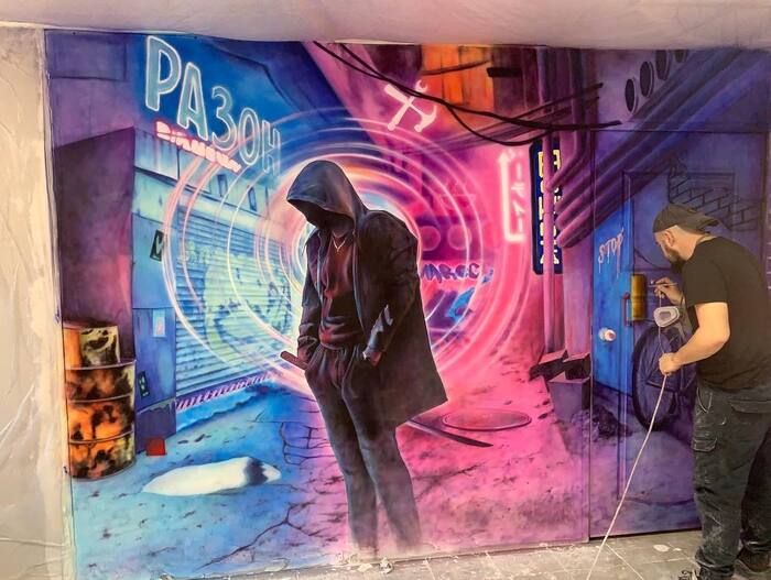 Некоторые из моих работ по аэрографии и росписи стен | Пикабу