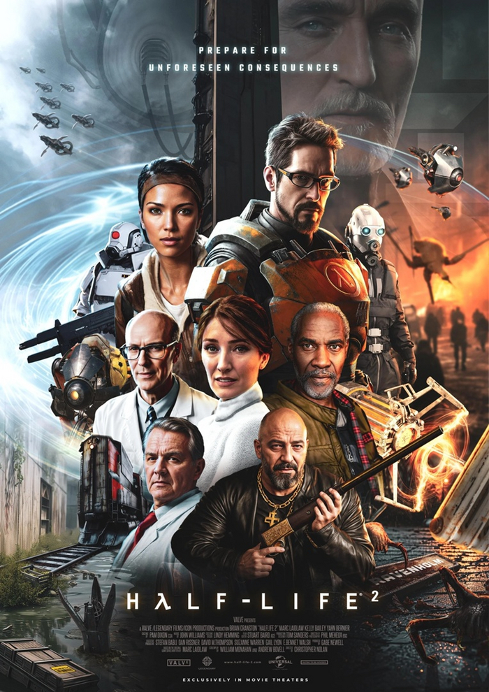 Нейросеть нарисовала героев игры Half-Life в виде постеров к фильму Half-life, Half-life 2, Арты нейросетей, Нейронные сети, Постер, Плакат, Искусственный интеллект, Арт, Картинки, Компьютерная графика, Длиннопост, Цифровой рисунок