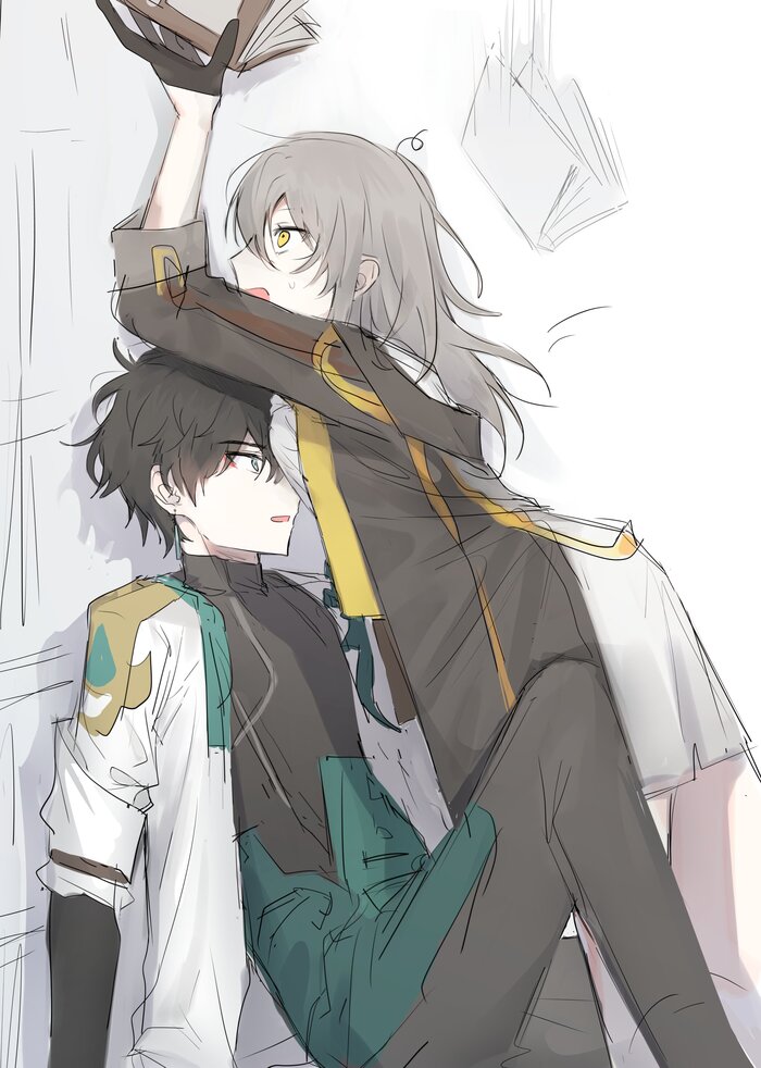   Anime Art, , Honkai: Star Rail, Dan Heng (Honkai: Star Rail), Stelle (Honkai: Star Rail)