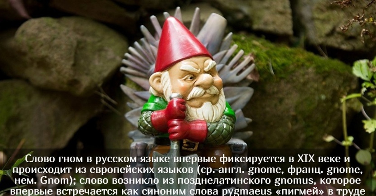 Этимология слова гном | Пикабу