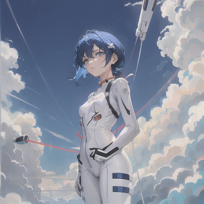 Rei Ayanami , Stable Diffusion,  , Evangelion, Rei Ayanami