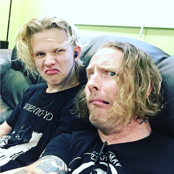 Гриффин Тэйлор с отцом, фронтменом Slipknot