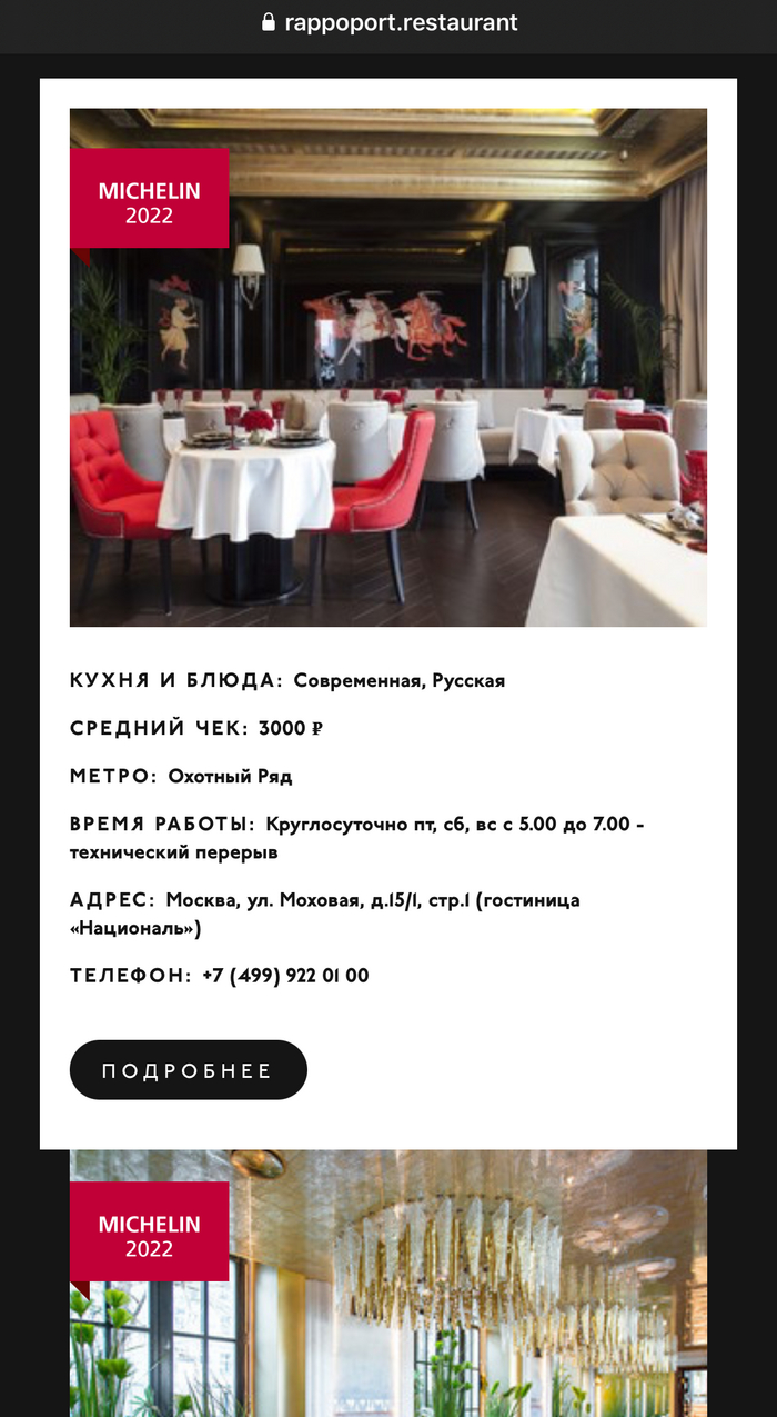 Рестораны сети