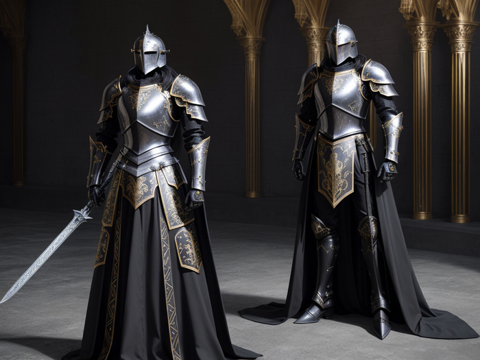 Но кого-то эти латники мне еще напоминают своими фигурами...