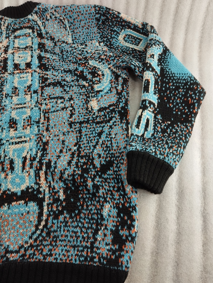 Спинка. Жаккард 4-х цветный.