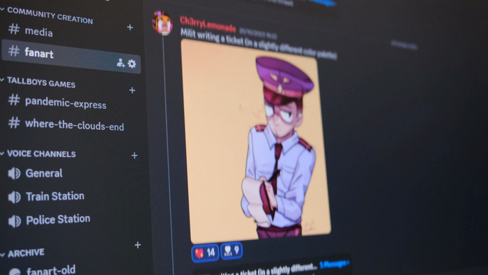 Фанарты Милиционера в дискорде