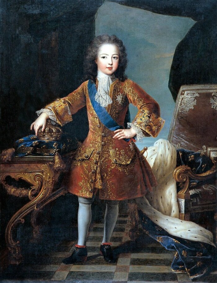 Король-Солнце Людовик. Впрочем, конкретно на этом полотне он не в самом своем властном возрасте