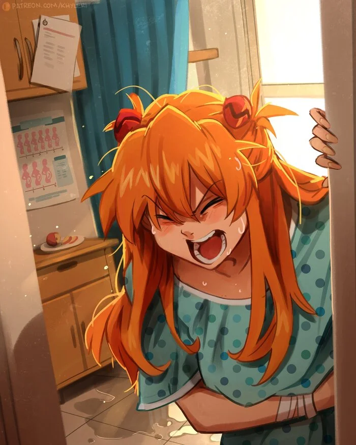 Поздравления Арт, Аниме, Anime Art, Evangelion, Misato Katsuragi, Shinji Ikari, Asuka Langley, Rei Ayanami, Nagisa Kaworu, Toji Suzuhara, Pen-pen, Девушки, Больница, Отошли воды, Рождение ребенка, Отец, Младенцы, Khyleri, Длиннопост