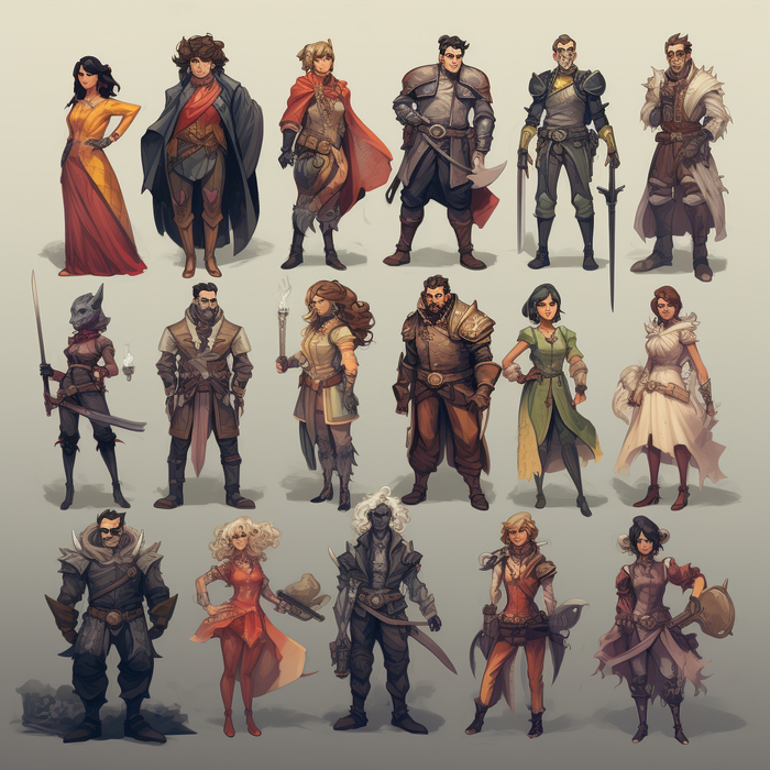 cut-up characters for ttrpg