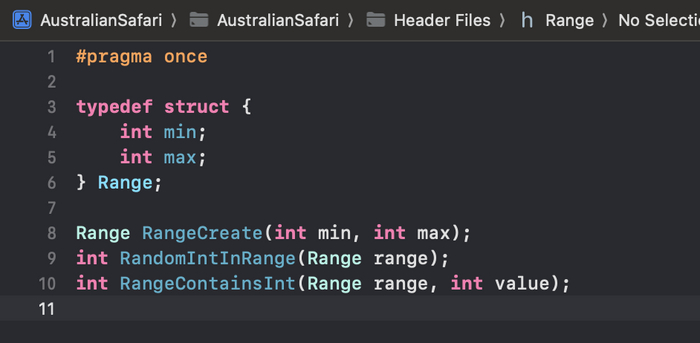 Содержимое файла Range.h
