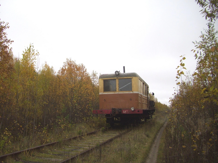 Мотовоз на участке Гайно-Кайской железной дороги