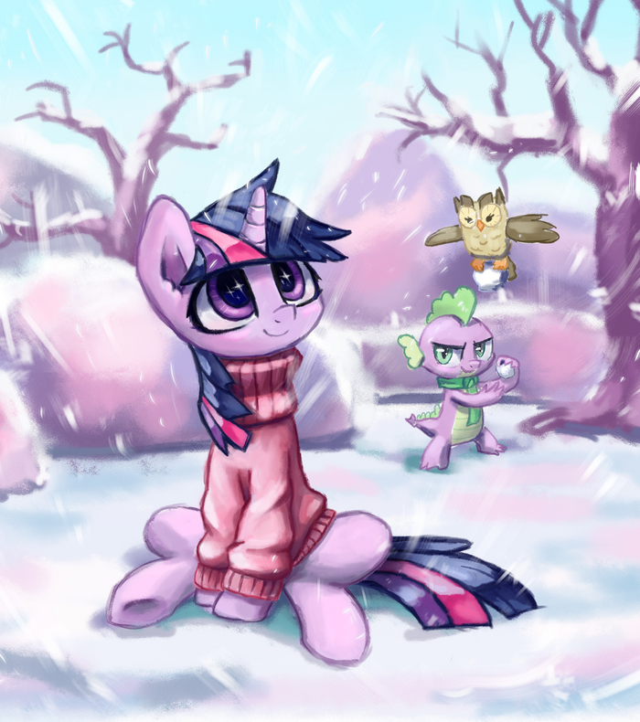      My Little Pony, Twilight Sparkle, Owlowiscious, Spike