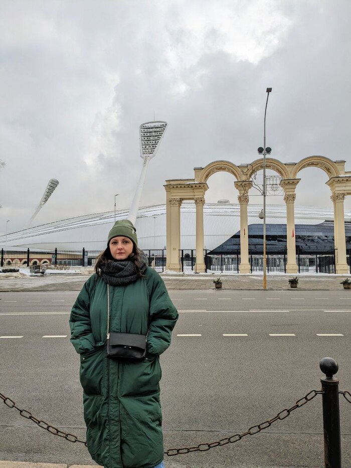 Стадион,там очень интересное архитектурное решение