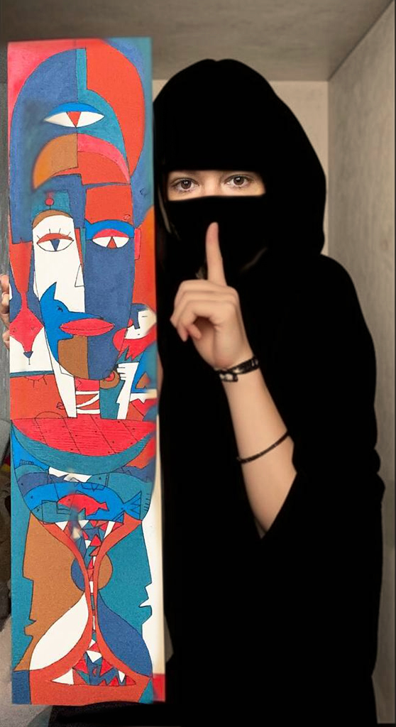 Я тут краем уха слышал, что на Пикабу художнику(особенно женского пола) со своей картиной в кадр нельзя.