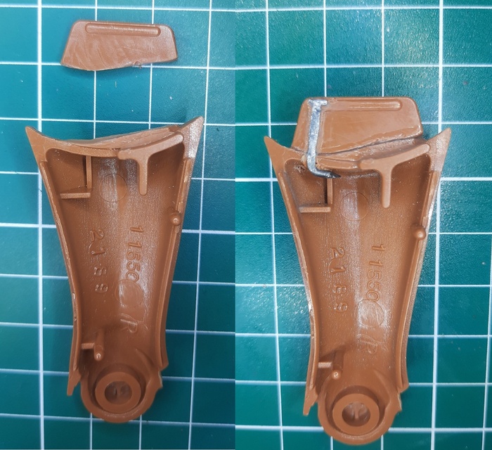 Сломанное копыто до и после ремонта.