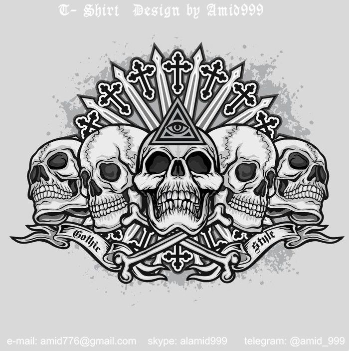 Skull and Eye of Providence