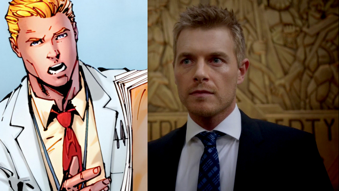 Слева Барри Аллен из комиксов. Справа Эдди Тоун из сериала. Одно лицо, ну!