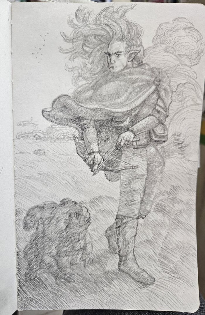 Скетч эльфа