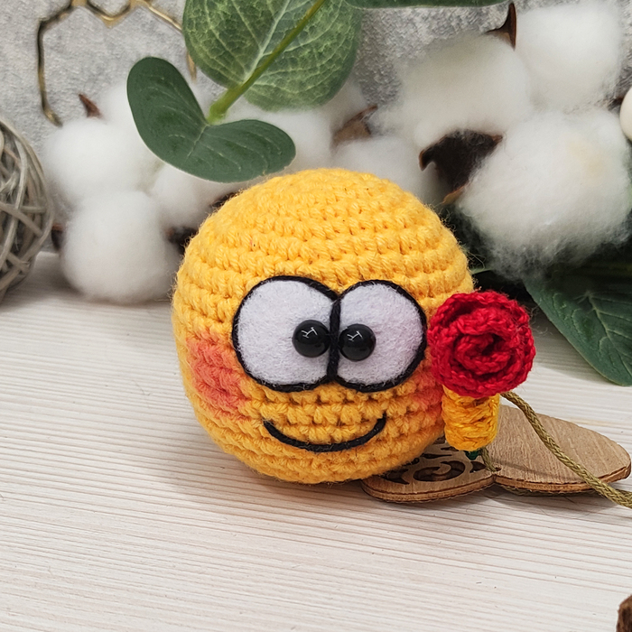 Брелок-смайлик ICQ, QIP, Колобок, Колобки, Смайл, Эмодзи, Брелок, Сувениры, Подарки, Игрушки, Рукоделие без процесса, Своими руками, Длиннопост