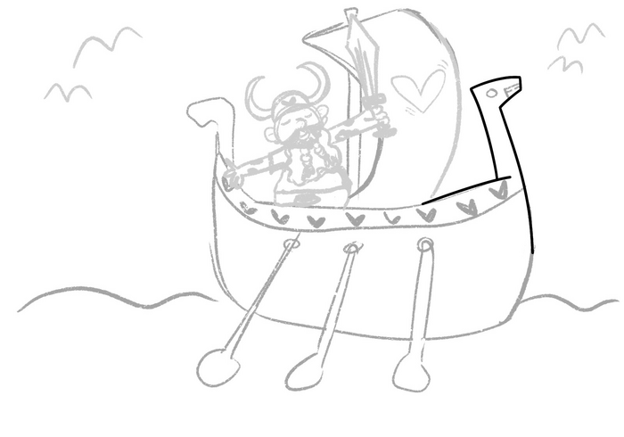 Конунг Олаф Моржовый отправился в поход...