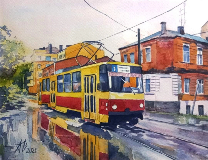 После дождя на ул.Станиславского, г.Ростов-на-Дону