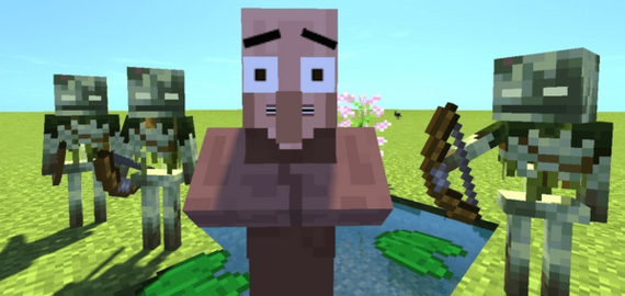 Болотный скелет - новый моб в Майнкрафте