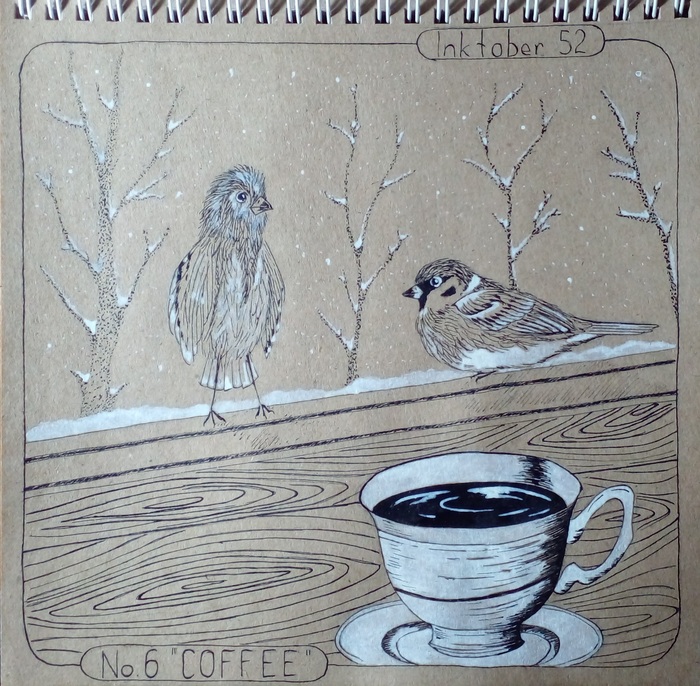 Inktober 52. Week 6 "COFFEE"