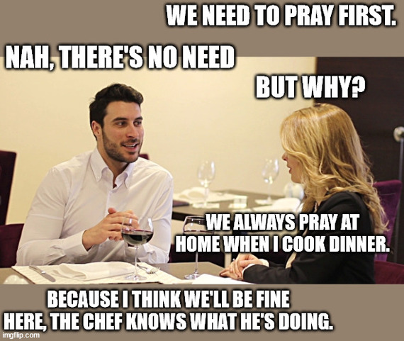 We need to pray first