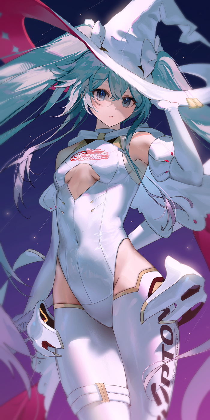 Hatsune miku #007 , Anime Art, Hatsune Miku, Vocaloid, Racing Miku