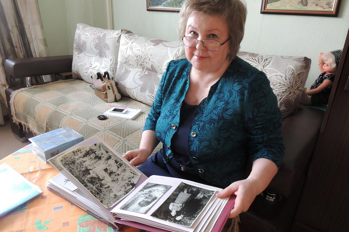 Внучка ветерана Первой мировой Дмитрия Поварнина Ирина Глушкова с фотографиями тех лет