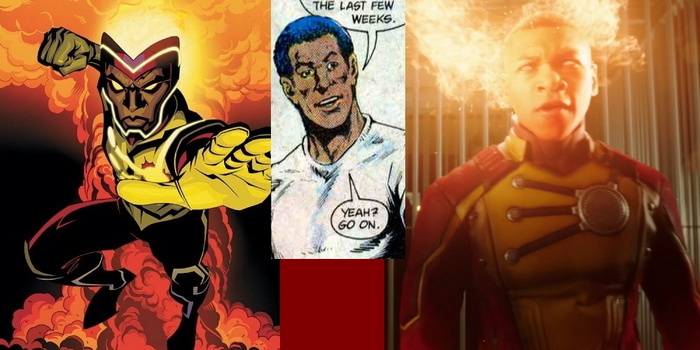 Джефферсон Джексон в комиксах (посередине) и в сериале (справа). А кто слева? Ща объясню.