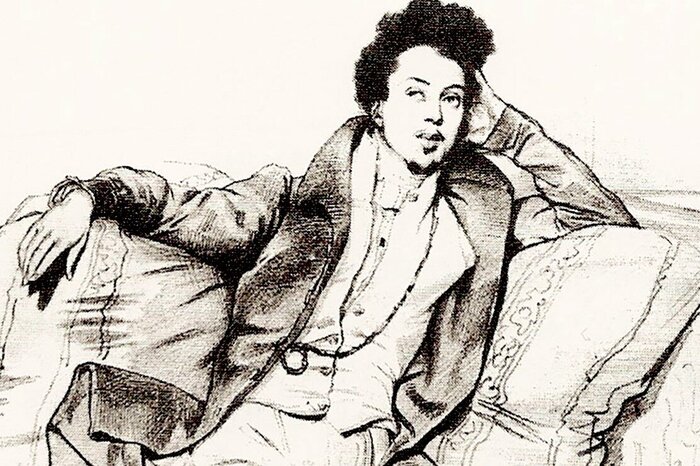 Александр Дюма в молодости