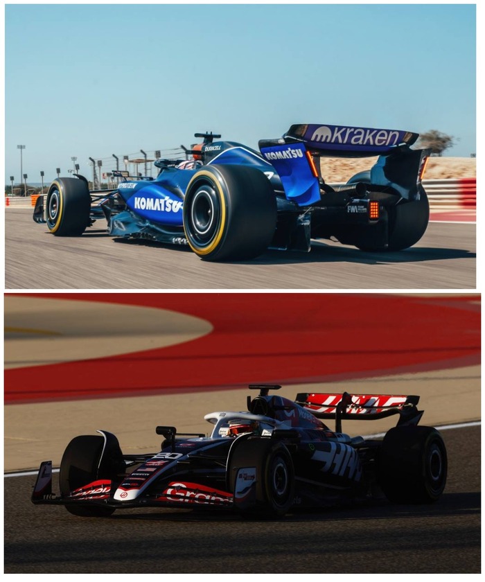Фото с обкаток Williams и Haas