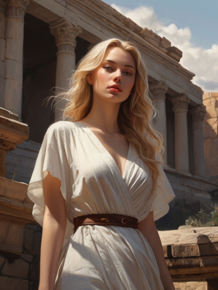 Вечер возле храма Гефеста