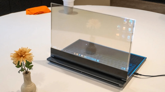 Lenovo показала прототип ноутбука с прозрачным экраном и сенсорной ...
