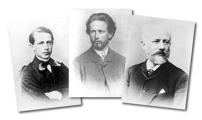 Пётр Ильич в разные годы жизни