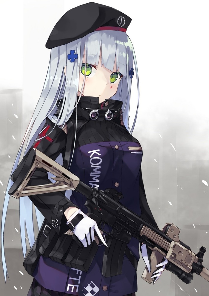 HK 416 , Anime Art, Girls Frontline, Hk416