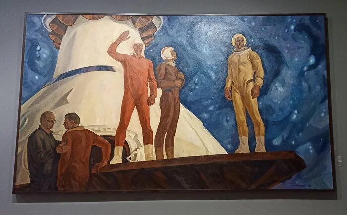 Выставка «Закат в сто сорок солнц», ГЭС-2 Москва, Выставка, Картина, Художник, Космонавтика, Космонавты, Памятник, Длиннопост