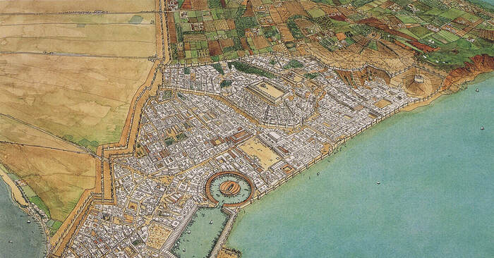 Так выглядел Карфаген с высоты птичьего полёта