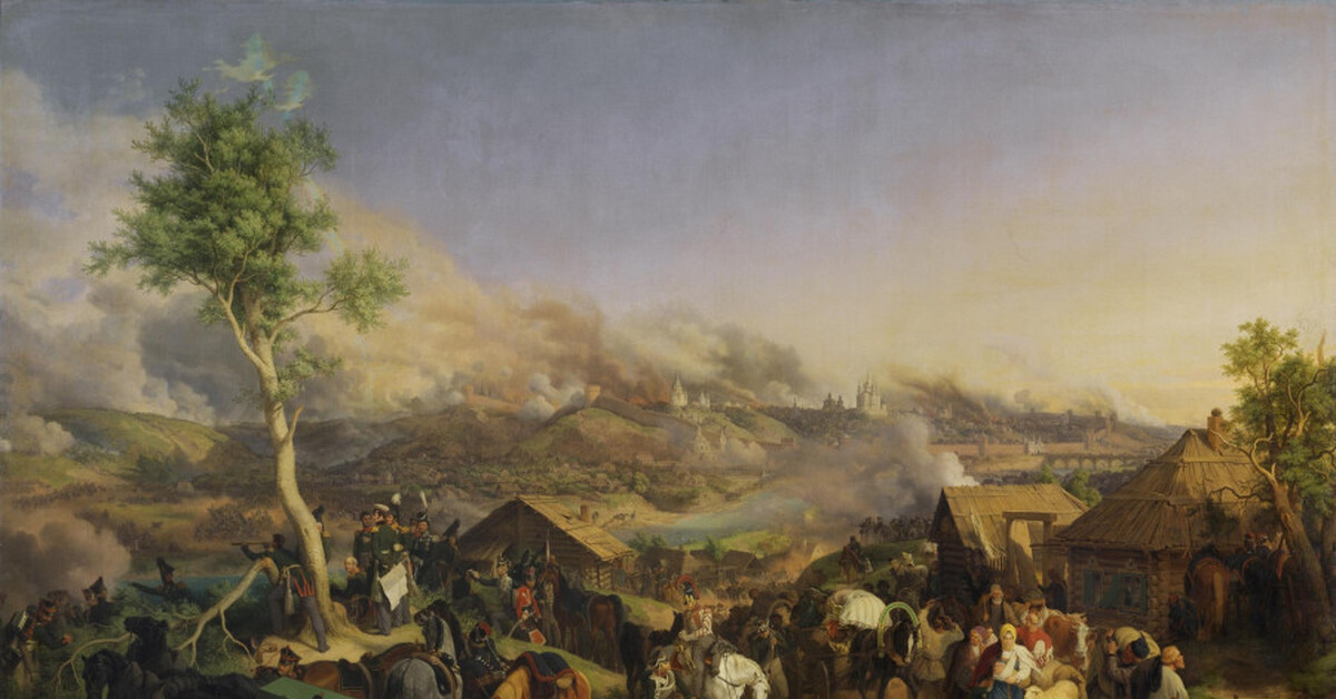 The Battle of Smolensk 16 August 1812 by Peter von Hess Пикабу