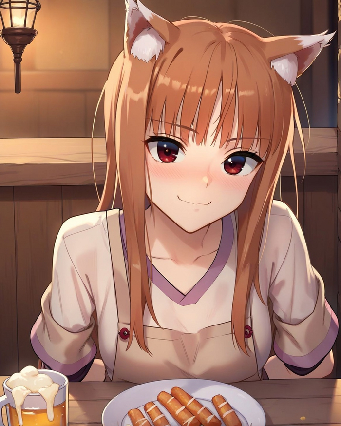   , , Anime Art,  , Animal Ears, Holo, 